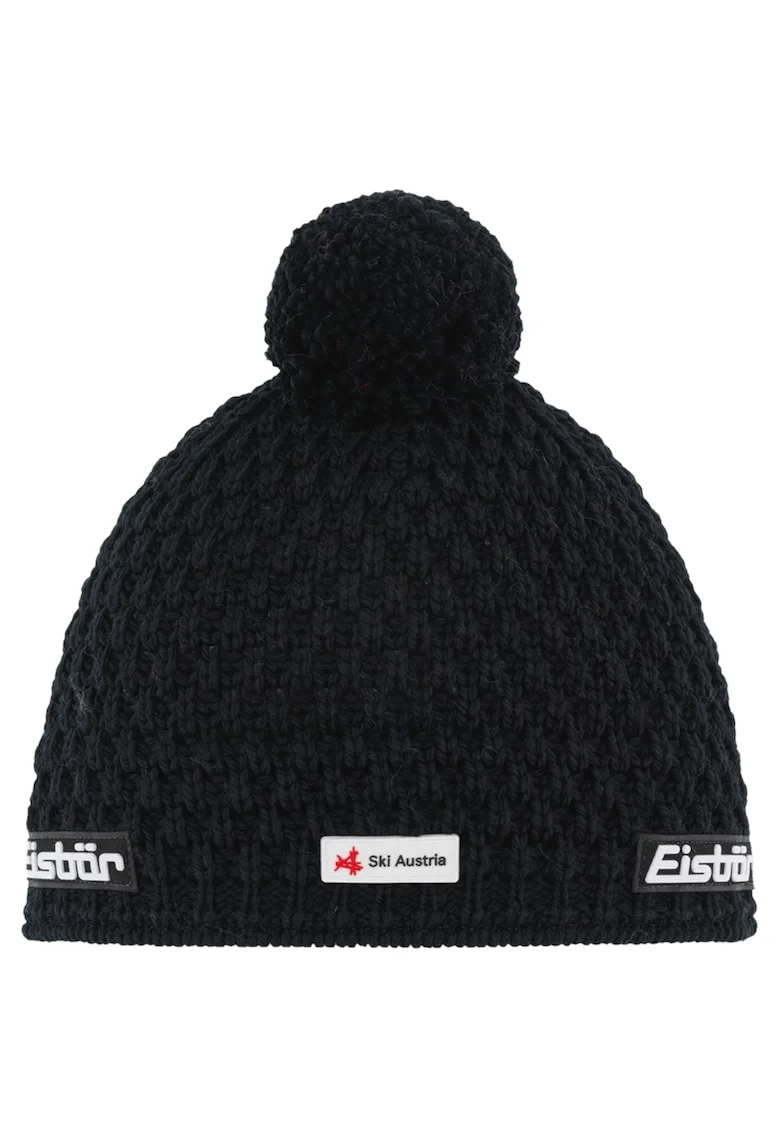Caciula Unisex,  Trail Pompon MU SKA 33133, Negru