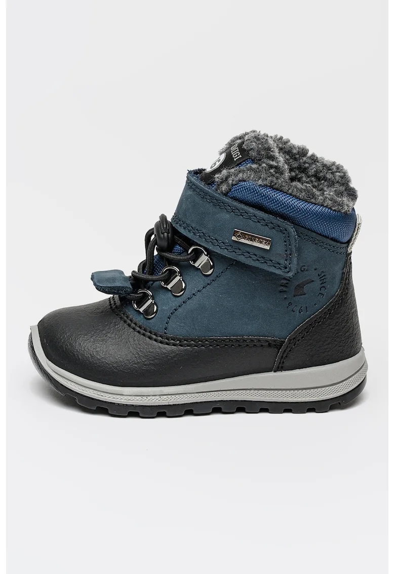 Ghete de iarna cu tehnologie Gore-Tex, Negru/Albastru inchis