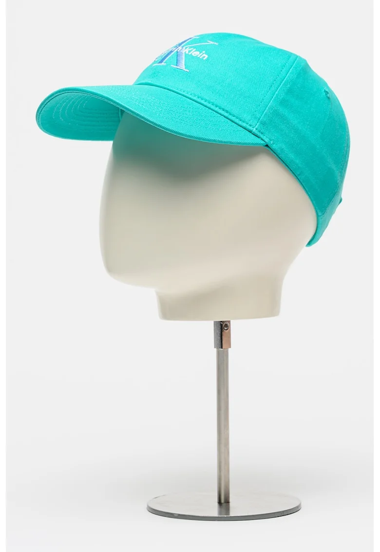 Sapca baseball de bumbac cu logo brodat, Turcoaz