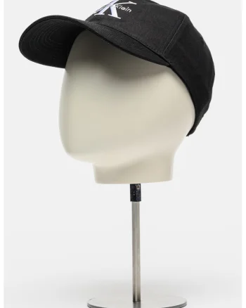 Sapca baseball de bumbac cu logo brodat, Alb/Negru