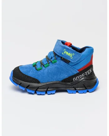Ghete din piele intoarsa cu tehnologie Gore-Tex, Albastru royal