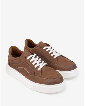 Pantofi barbati confectionati din piele taupe