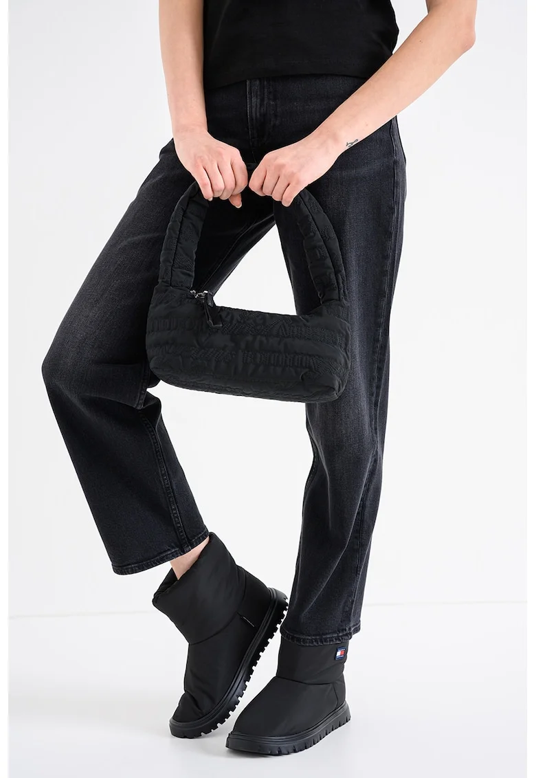 Blugi crop slim fit Layla, Negru melange