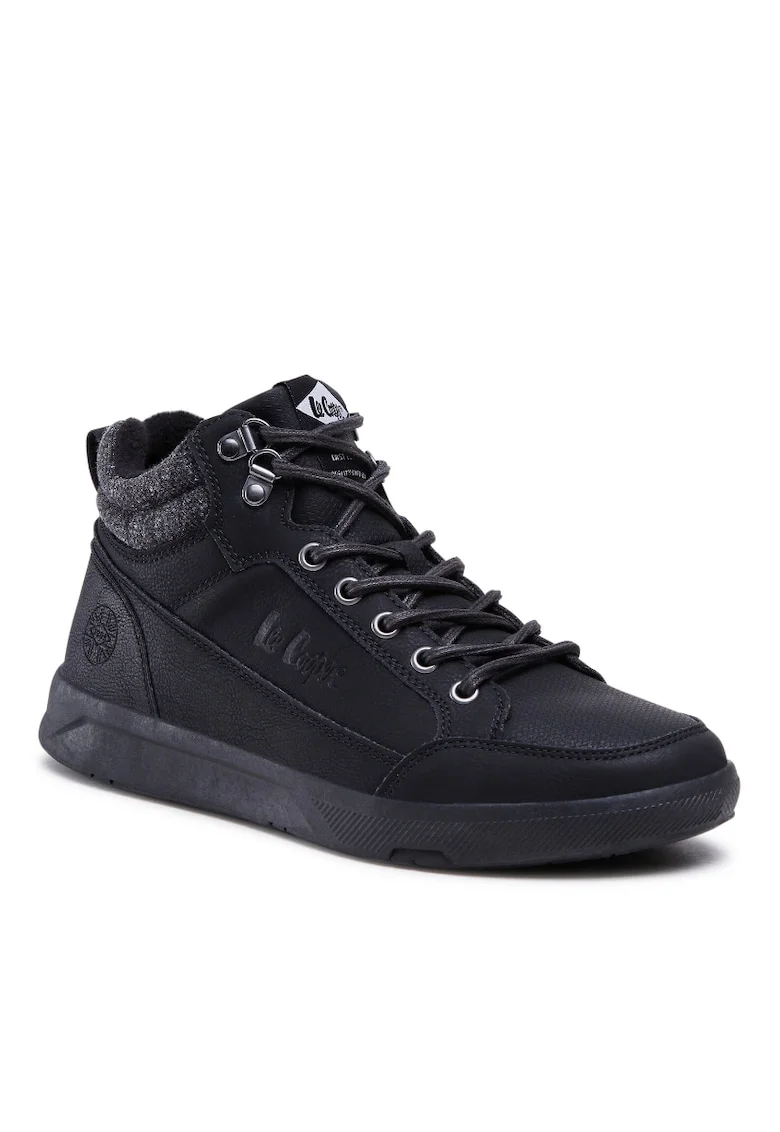 Pantofi barbati,  301271857, Piele ecologica, Negru, Negru