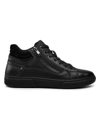Pantofi Sport  Mid LCJ-22-33-1469M, Barbati, Negru, Negru