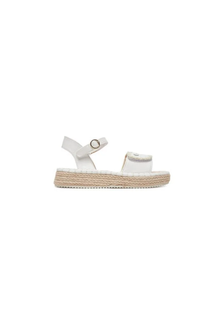 Espadrile fete  45643 Piele ecologica, Alb