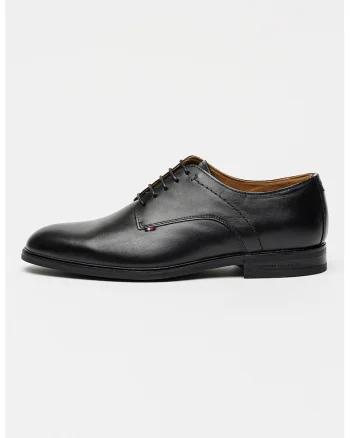 Pantofi derby din piele, Negru