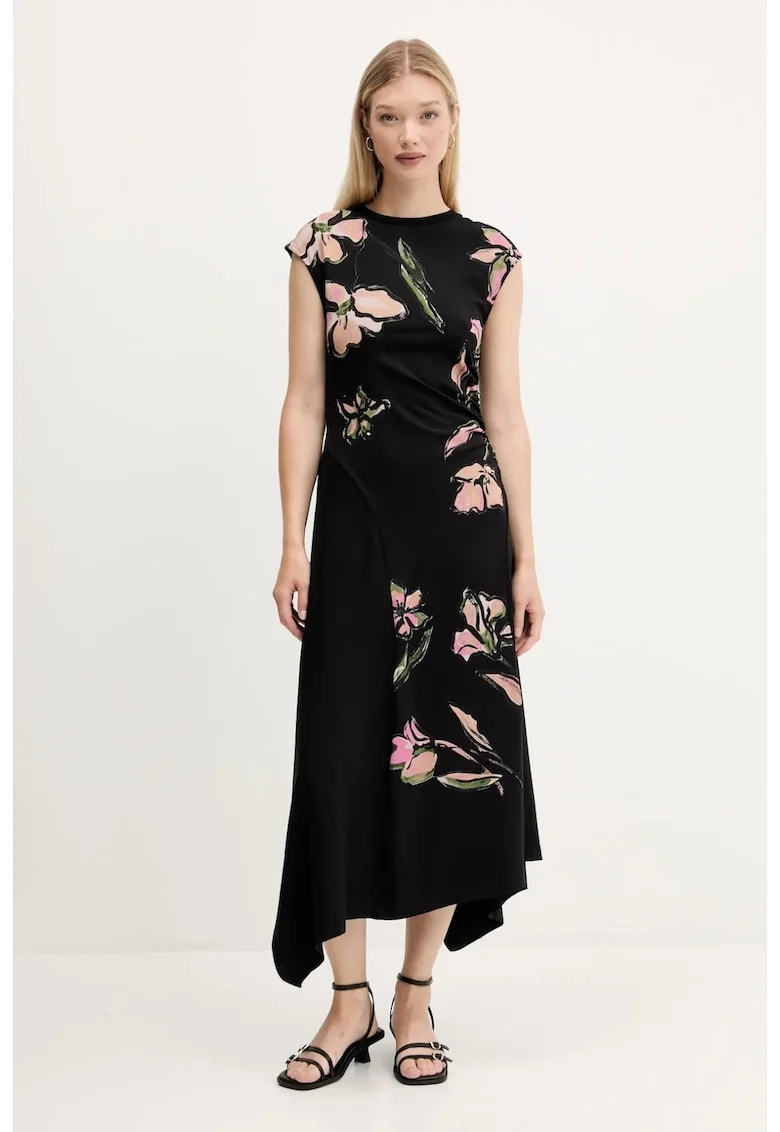 Rochie asimetrica Katrina, Negru