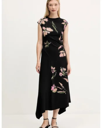 Rochie asimetrica Katrina, Negru