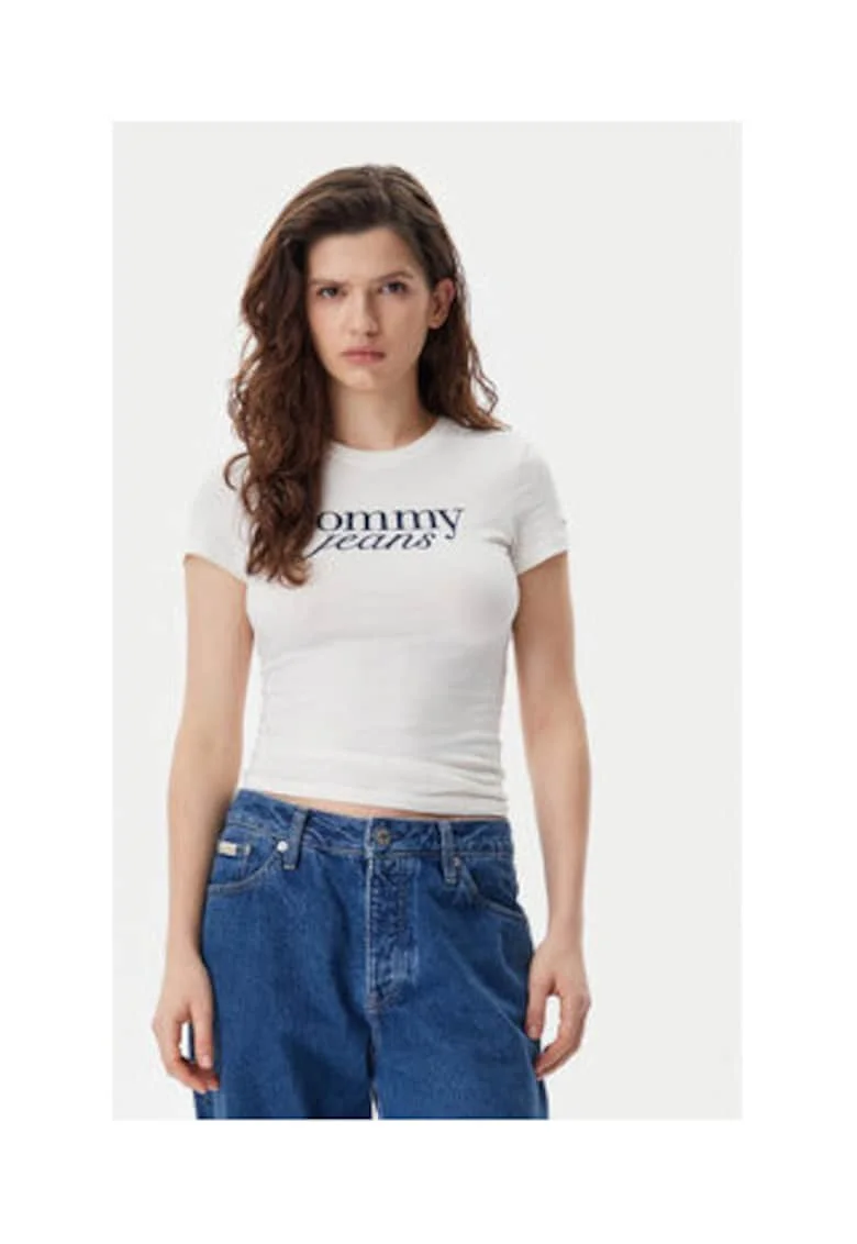 Tricou dama,  Ecru, 100% bumbac, Ecru