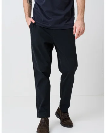 Pantaloni chino regular fit cu buzunare oblice, Negru