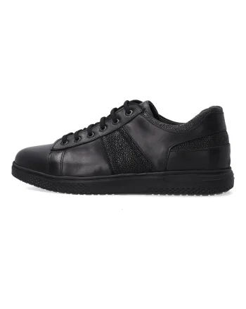 Adidasi barbatesti din piele, Negru