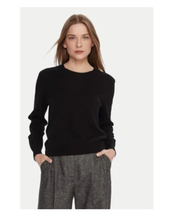 Pulover Dama,  Negru, 100% lana, Negru