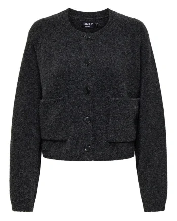 Cardigan dama,  Acril, Gri, Gri