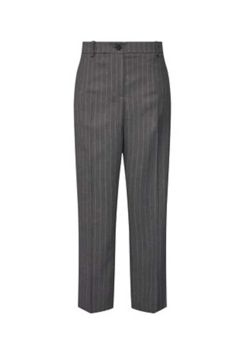 Pantaloni  Gri, 63% poliester, 34% viscoza, 3% elastan, Gri