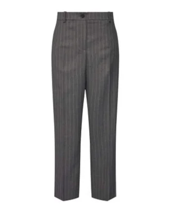Pantaloni  Gri, 63% poliester, 34% viscoza, 3% elastan, Gri