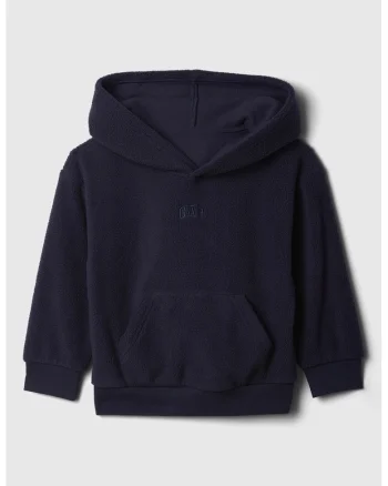 Hanorac din fleece cu buzunar kangaroo, Bleumarin