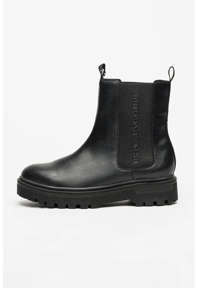 Ghete Chelsea de piele, Negru