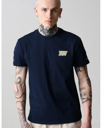 Tricou cu detaliu logo pe piept, Albastru ultramarin