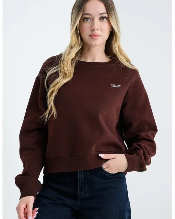 Bluza de trening lejera cu decolteu la baza gatului, Violet