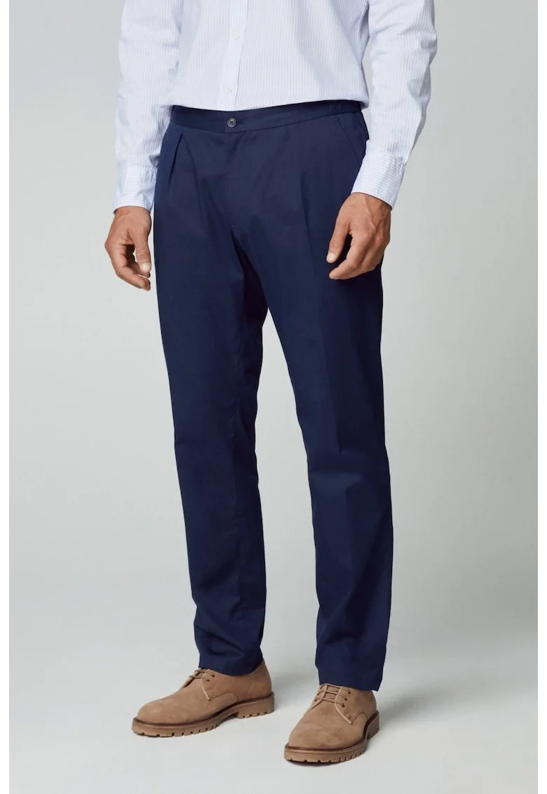 Pantaloni barbati  Jogger cu snur de ajustare in talie, Bleumarin