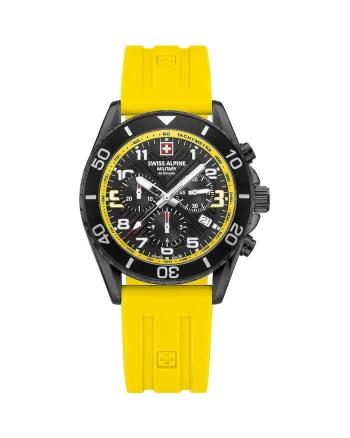Ceas barbati Swiss Alpine Military Raptor Cronograf, Galben