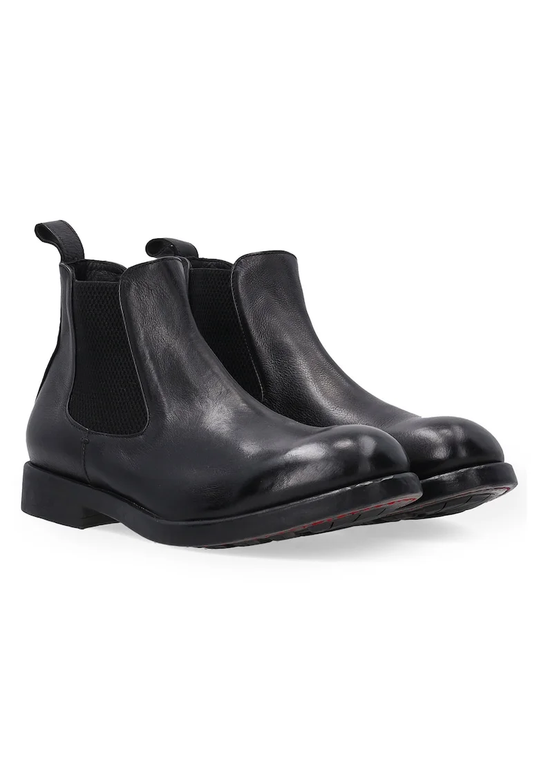Ghete Chelsea clasice negre pentru barbati