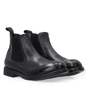 Ghete Chelsea clasice negre pentru barbati