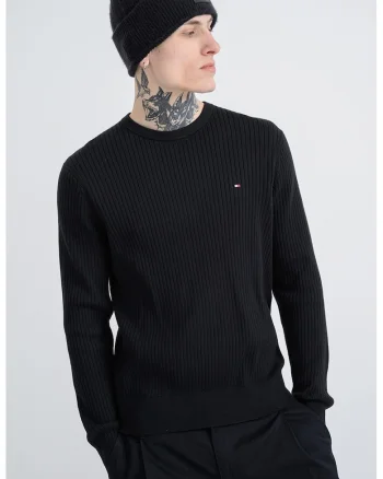 Pulover uni cu striatii, Negru
