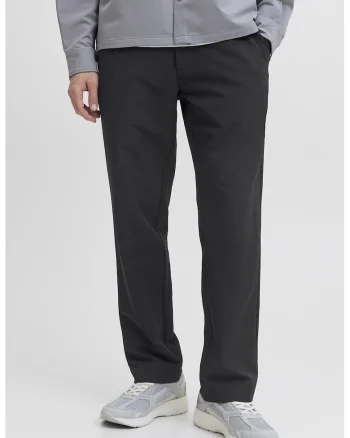 Pantaloni regular fit cu talie medie, Negru