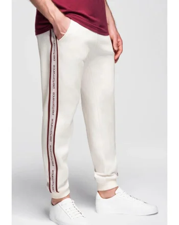 Pantaloni sport jogger cu dungi  OM-PASK-0284, Bej