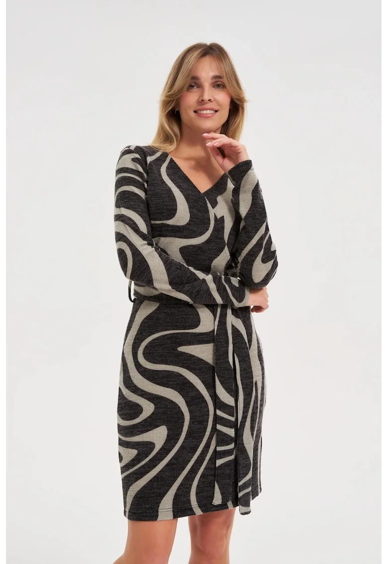 Rochie gri ajustata, Gri