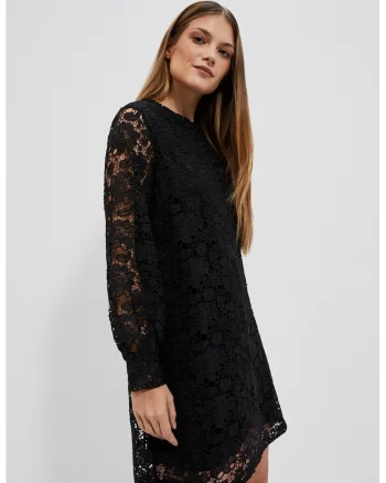 Rochie cu Dantela, Negru