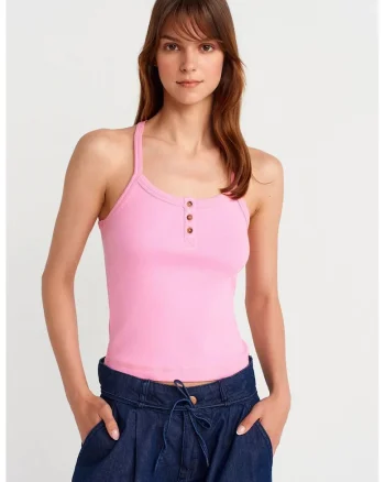 Bluza dama,  tricotata, casual, roz aprins, 47% bumbac, 47% modal, 6% elastan