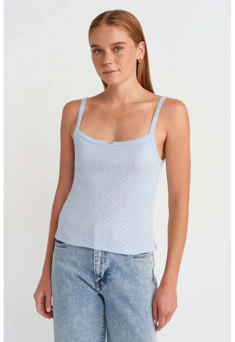 Bluze dama,  casual, detaliu funda, albastru deschis, 50% bumbac, 50% modal