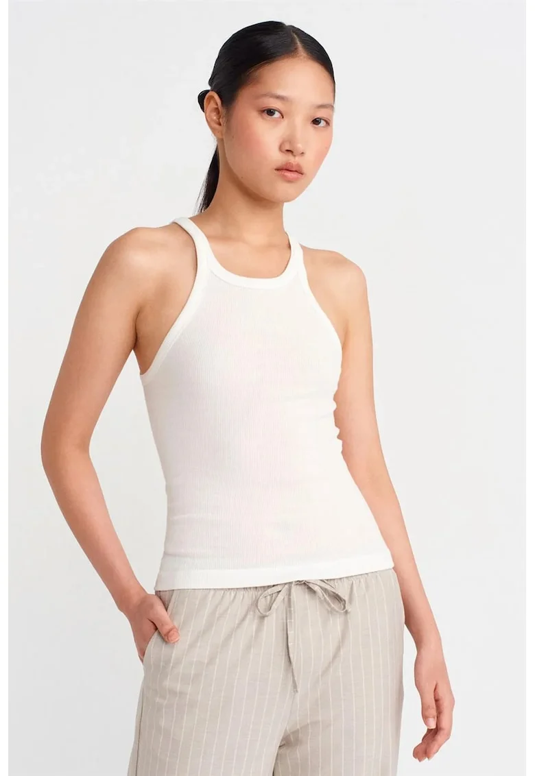 Bluza dama,  casual, alb, 100% bumbac