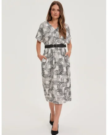 Rochie Alba din Vascoza si In, Alb