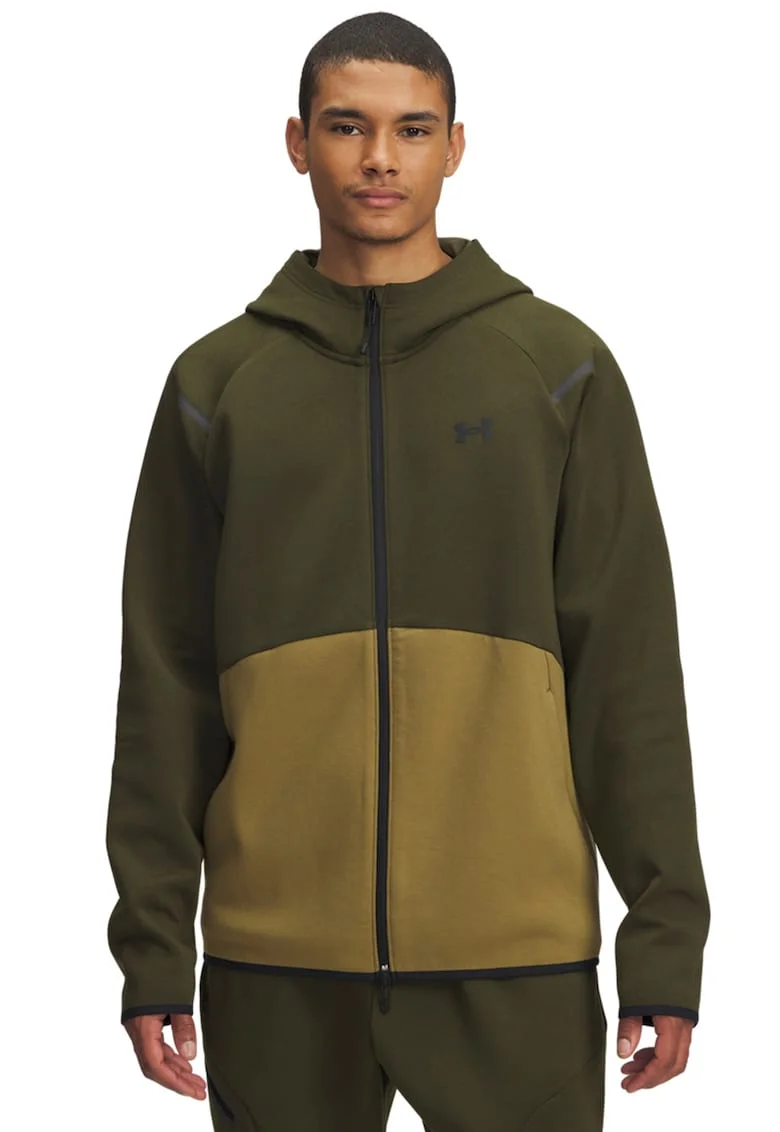 Hanorac din fleece Unstoppable, Verde masliniu/Kaki inchis