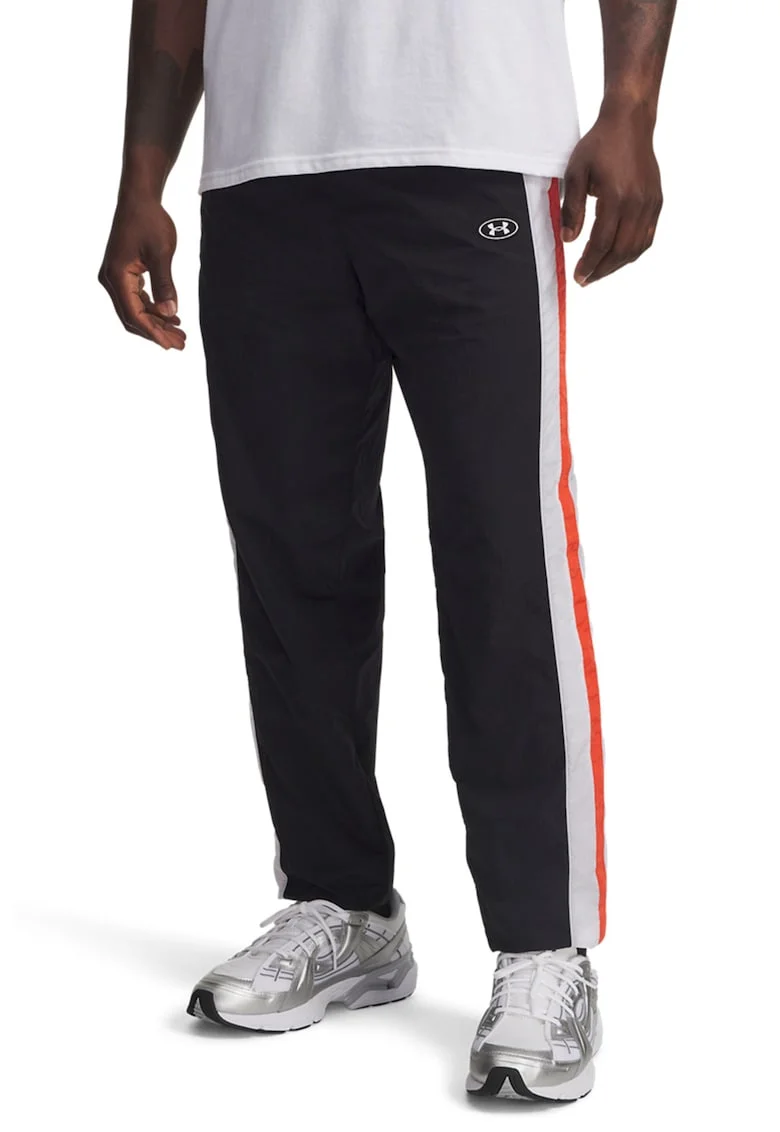 Pantaloni cu talie ajustabila Icon Track, Rosu/Alb/Negru stins