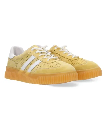Pantofi sport din piele cu profil jos,
