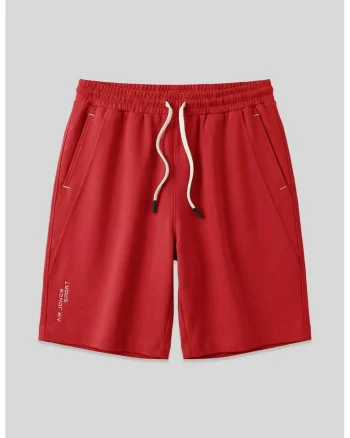 Pantaloni scurti, Barbati, Pantaloni scurti de trening din amestec bumbacTOMMY pentru barbati, Rosu, Rosu