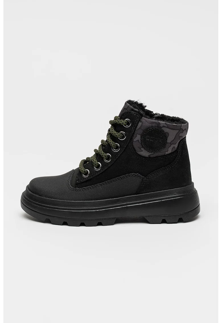 Ghete de piele cu fermoar, Negru