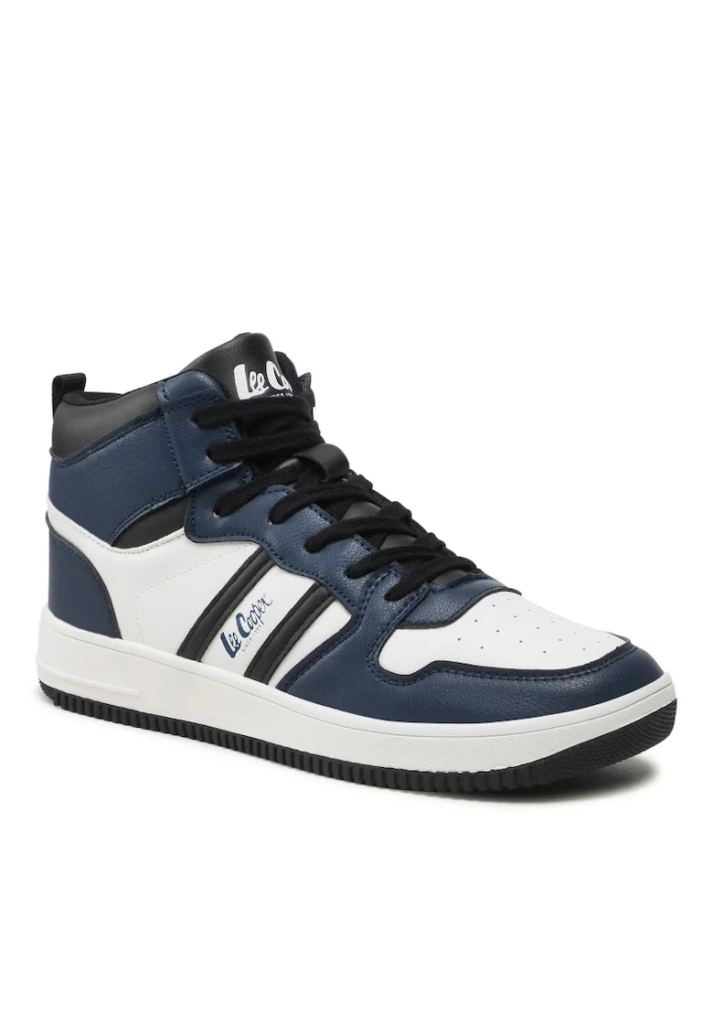 Pantofi barbati,  301272472, Piele ecologica, Albastru marin,