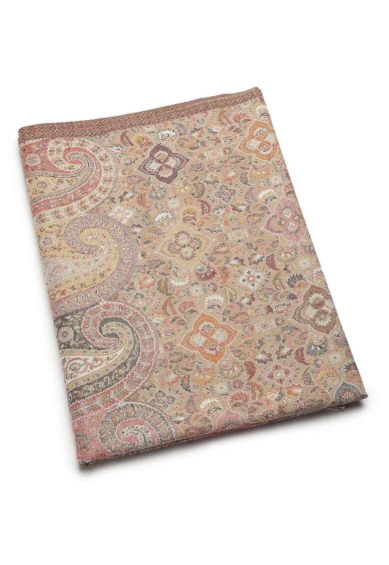 Esarfa cu motive orientale Jamawar, Multicolor