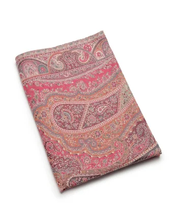 Esarfa din amestec de lana Jamawar, Multicolor