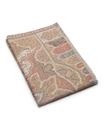 Esarfa cu model paisley Jamawar, Multicolor