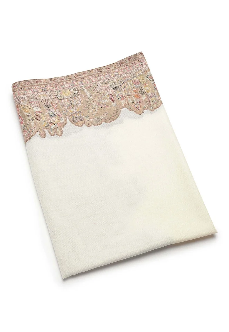 Esarfa cu motive orientale Jamawar, Multicolor