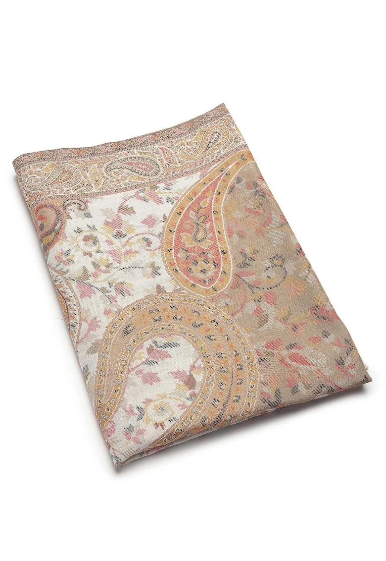 Esarfa cu model paisley Jamawar, Multicolor