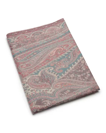 Esarfa din amestec de lana Jamawar, Multicolor