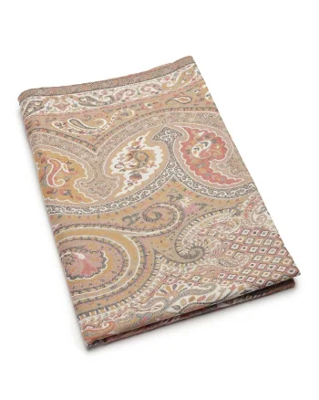 Esarfa din amestec de lana Jamawar, Multicolor
